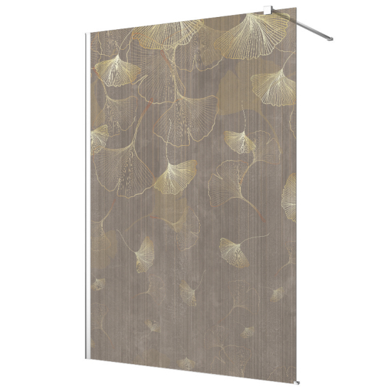 Pellicola sabbiato per Pareti Doccia - Foglie di Ginkgo