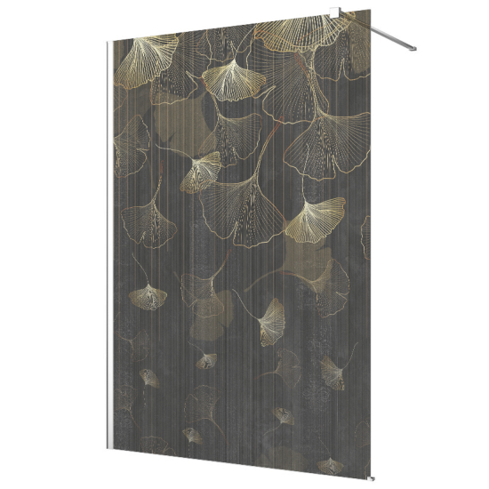 Pellicola sabbiato per Pareti Doccia - Foglie di Ginkgo