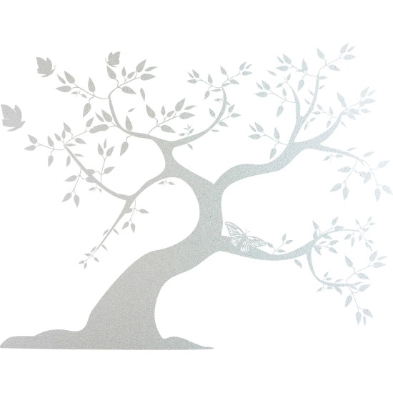 Pellicole Effetto sabbiato - Albero Farfalle