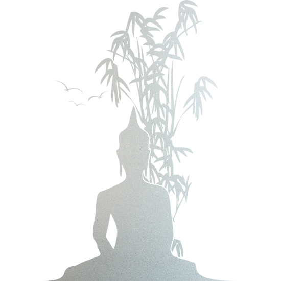 Pellicole Effetto sabbiato - Buddha Bambù