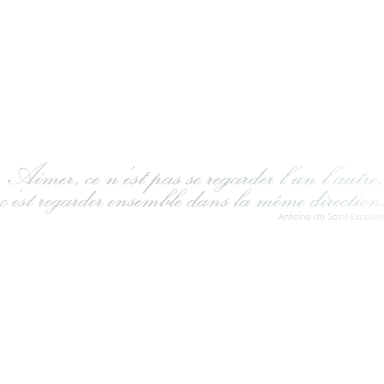 Pellicole Effetto sabbiato - Citazione Antoine de Saint-Exupéry