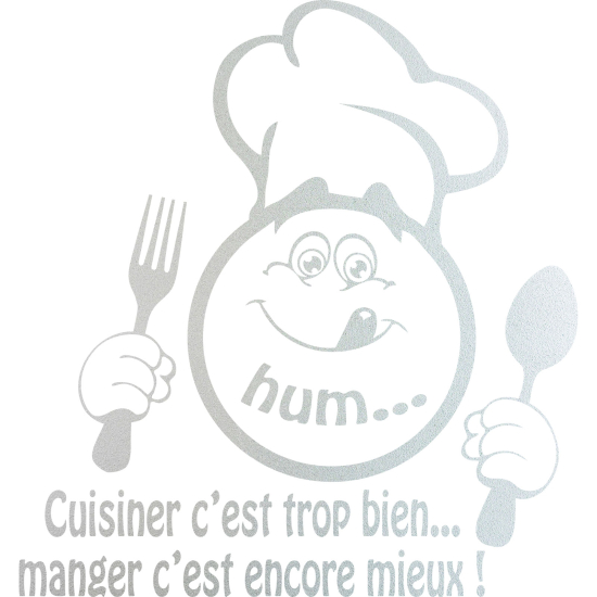 Pellicole Effetto sabbiato - Citazione Cucina