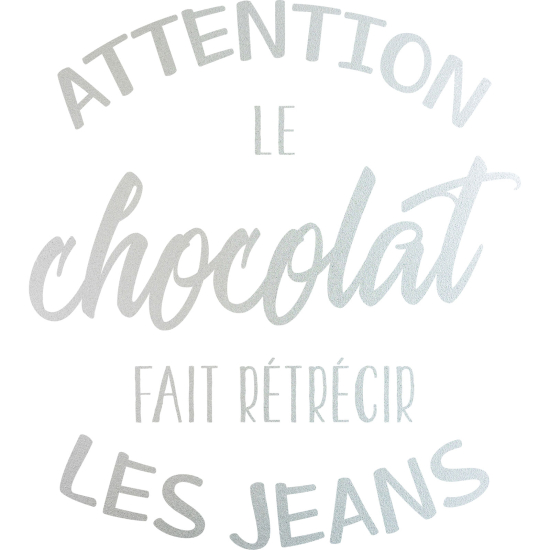 Pellicole Effetto sabbiato - Citazione Il cioccolato