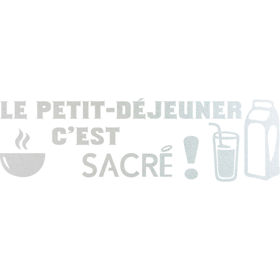 Pellicole Effetto sabbiato - Citazione La colazione