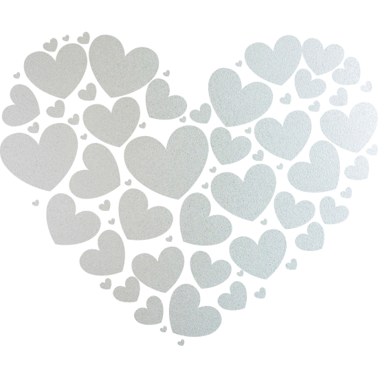 Pellicole Effetto sabbiato - Cuori