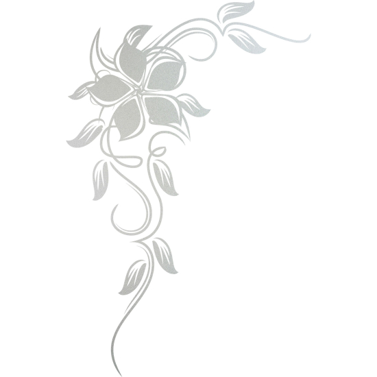 Pellicole Effetto sabbiato - Fiore Ornamentale