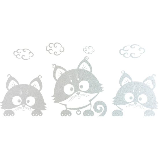 Pellicole Effetto sabbiato - Gatti