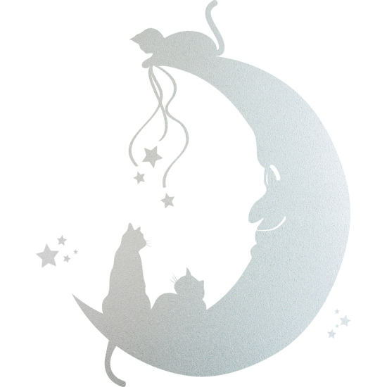 Pellicole Effetto sabbiato - Gatti Luna