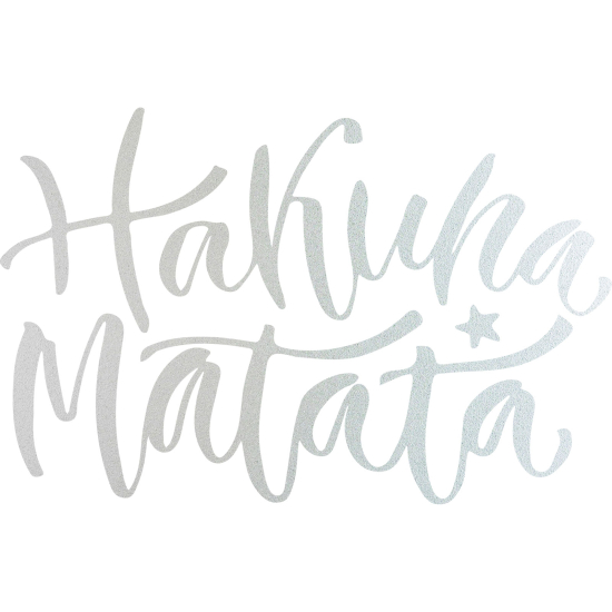 Pellicole Effetto sabbiato - Hakuna Matata