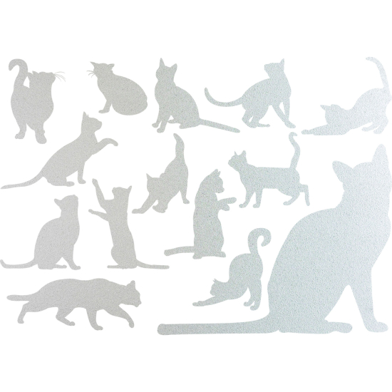 Pellicole Effetto sabbiato - Kit 14 Gatti
