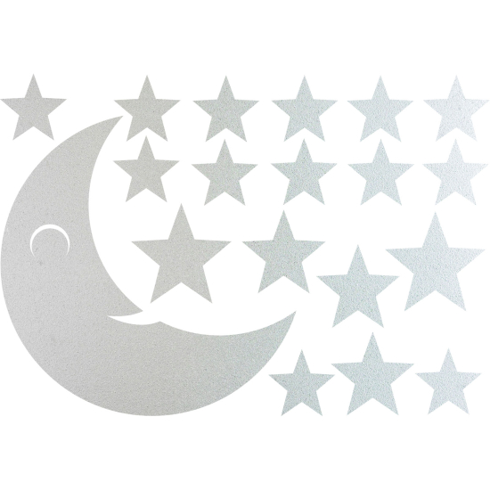 Pellicole Effetto sabbiato - Kit 18 Stelle Luna