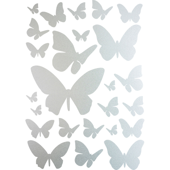 Pellicole Effetto sabbiato - Kit 25 Farfalle