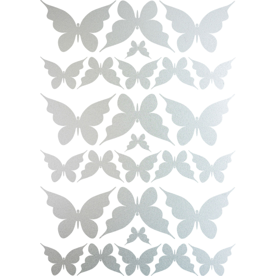 Pellicole Effetto sabbiato - Kit 27 Farfalle