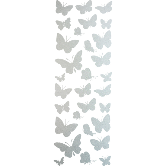 Pellicole Effetto sabbiato - Kit 30 Farfalle