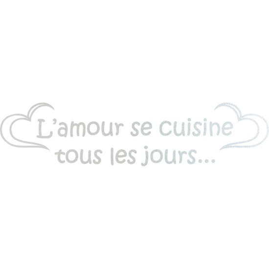 Pellicole Effetto sabbiato - L'amore si cucina tutti i giorni