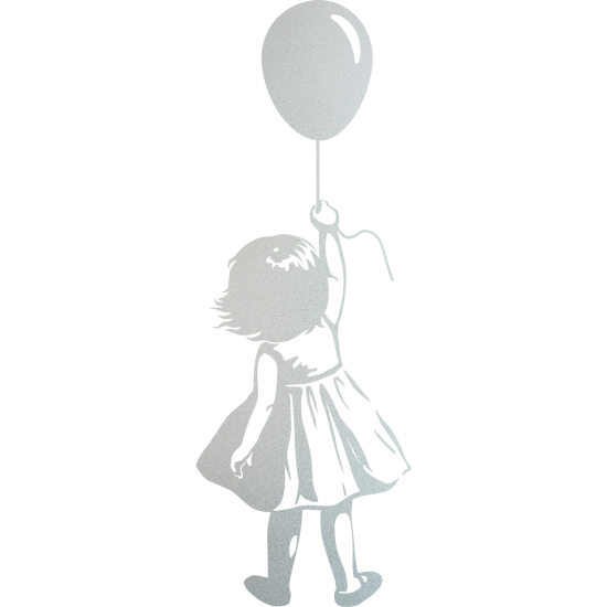 Pellicole Effetto sabbiato - Ragazza con palloncino