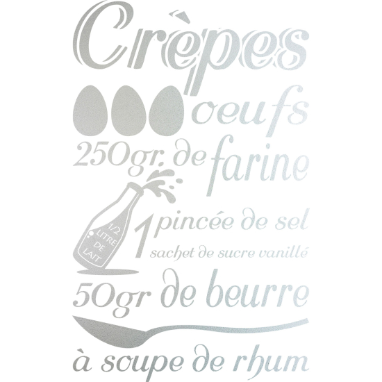 Pellicole Effetto sabbiato - Ricetta Crêpes