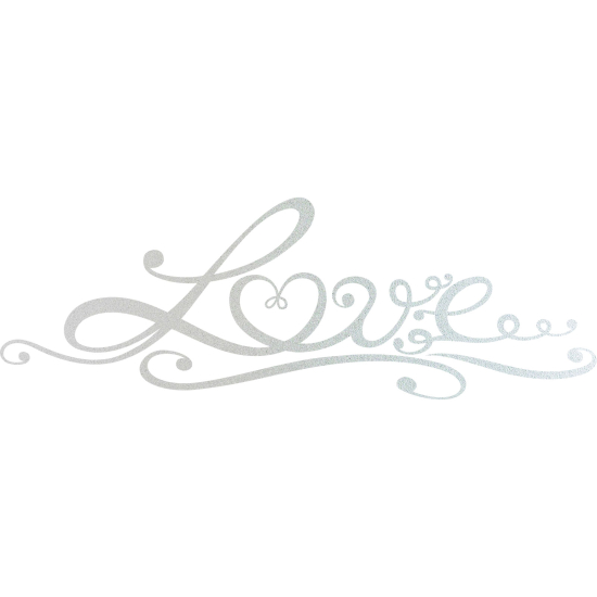 Pellicole Effetto sabbiato - Testiera Love