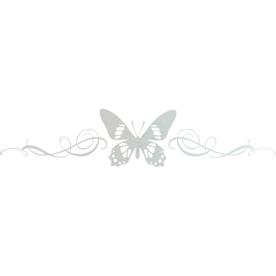 Pellicole Effetto sabbiato - Testiera Papillon
