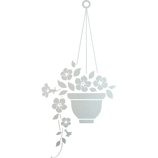 Pellicole Effetto sabbiato - Vaso di fiori