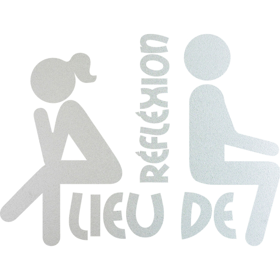 Pellicole Effetto sabbiato - WC Luogo di riflessione