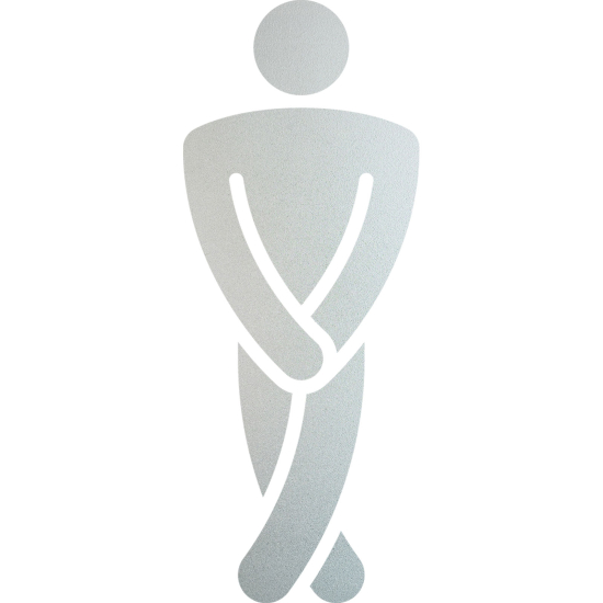 Pellicole Effetto sabbiato - WC Uomo