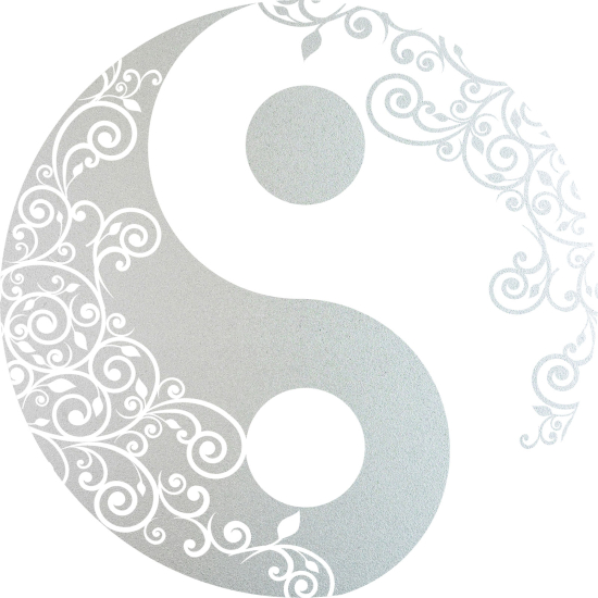 Pellicole Effetto sabbiato - Yin Yang