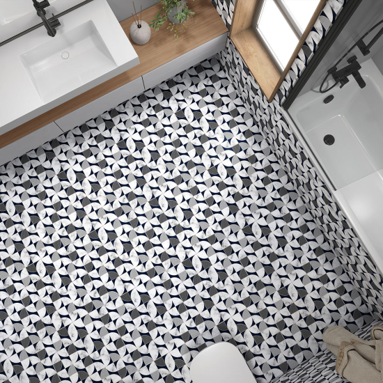Piastrelle Adesive per Pavimenti - Effetto Mosaico