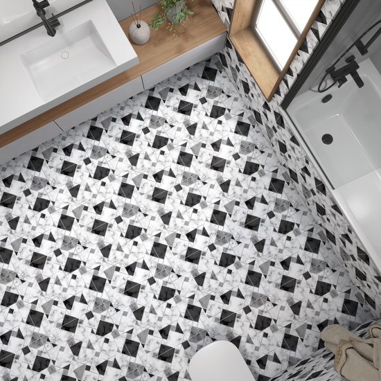 Piastrelle Adesive per Pavimenti - Motivo Geometrico