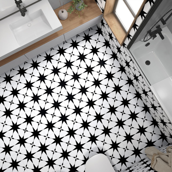 Piastrelle Adesive per Pavimenti - Motivo Geometrico