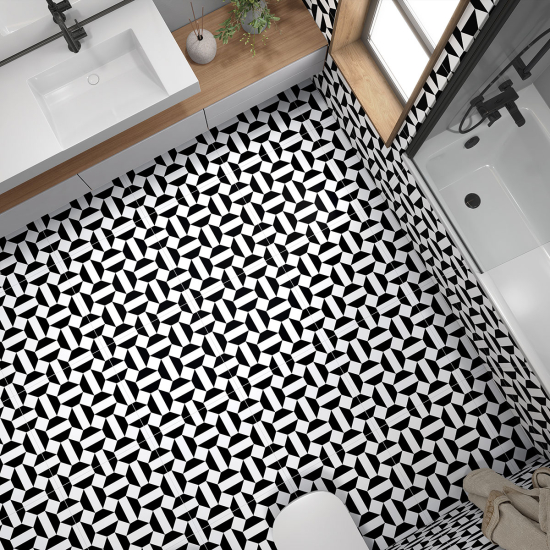 Piastrelle Adesive per Pavimenti - Motivo Geometrico