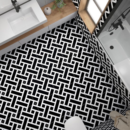 Piastrelle Adesive per Pavimenti - Motivo Geometrico