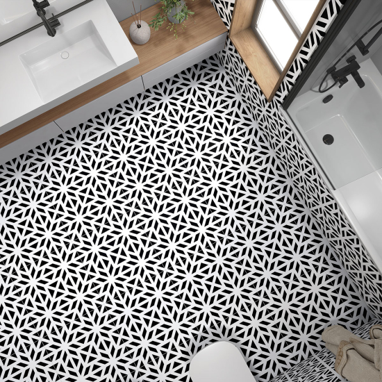 Piastrelle Adesive per Pavimenti - Motivo Geometrico