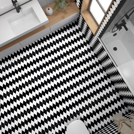 Piastrelle Adesive per Pavimenti - Motivo Geometrico