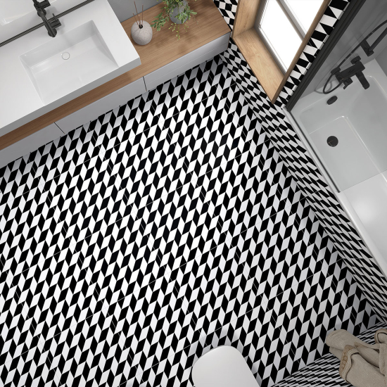 Piastrelle Adesive per Pavimenti - Motivo Geometrico