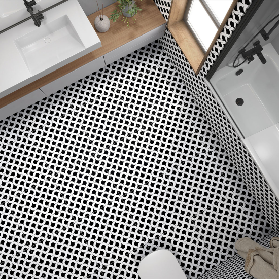 Piastrelle Adesive per Pavimenti - Motivo Geometrico