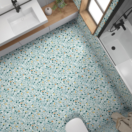 Piastrelle Adesive per Pavimenti - Motivo Terrazzo