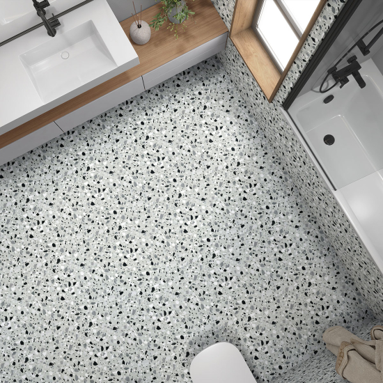 Piastrelle Adesive per Pavimenti - Motivo Terrazzo