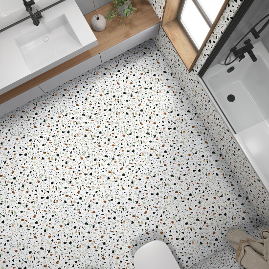 Piastrelle Adesive per Pavimenti - Motivo Terrazzo