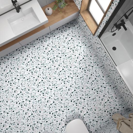 Piastrelle Adesive per Pavimenti - Motivo Terrazzo