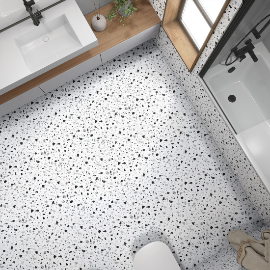 Piastrelle Adesive per Pavimenti - Motivo Terrazzo