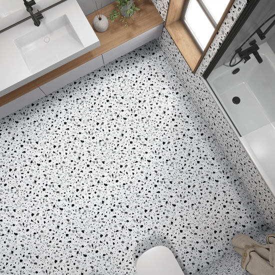 Piastrelle Adesive per Pavimenti - Motivo Terrazzo
