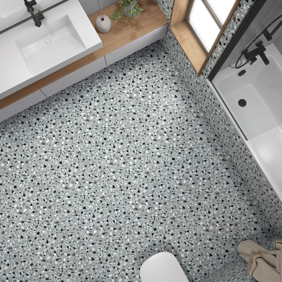 Piastrelle Adesive per Pavimenti - Motivo Terrazzo