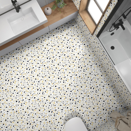 Piastrelle Adesive per Pavimenti - Motivo Terrazzo