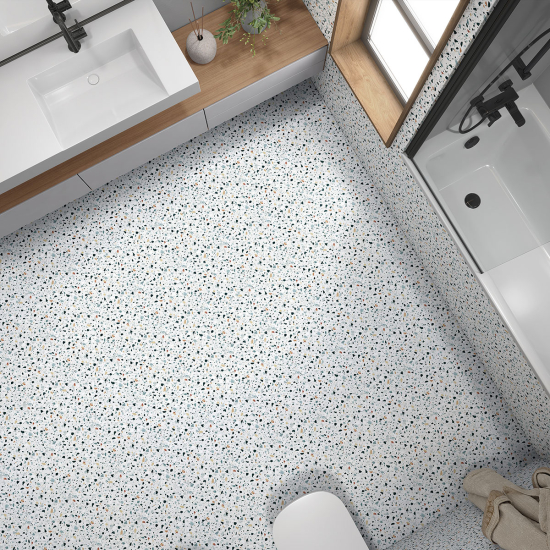 Piastrelle Adesive per Pavimenti - Motivo Terrazzo