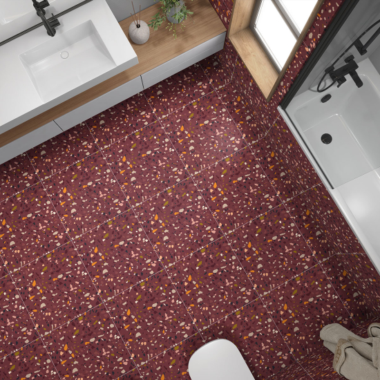 Piastrelle Adesive per Pavimenti - Motivo Terrazzo