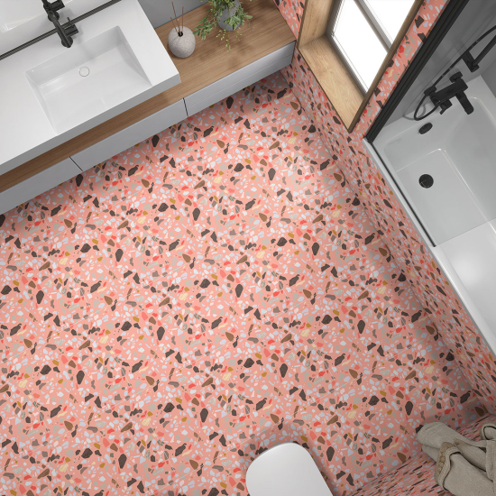 Piastrelle Adesive per Pavimenti - Motivo Terrazzo