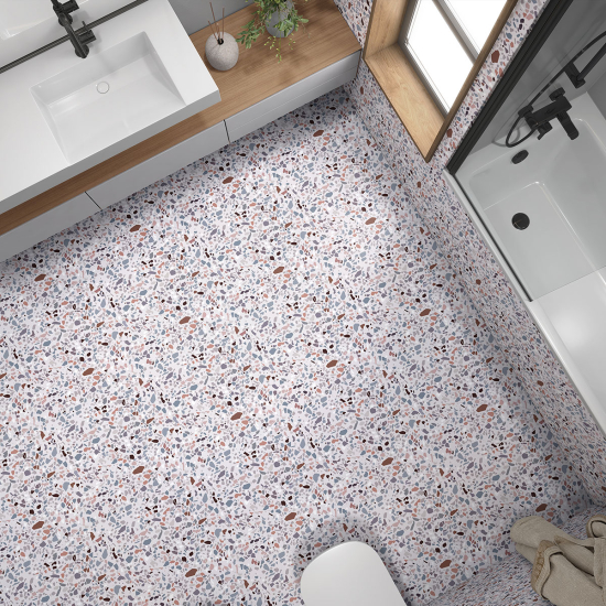 Piastrelle Adesive per Pavimenti - Motivo Terrazzo