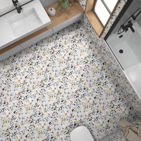 Piastrelle Adesive per Pavimenti - Motivo Terrazzo