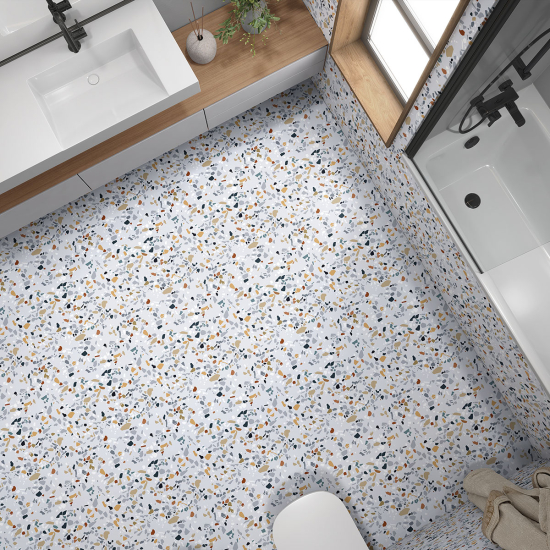 Piastrelle Adesive per Pavimenti - Motivo Terrazzo